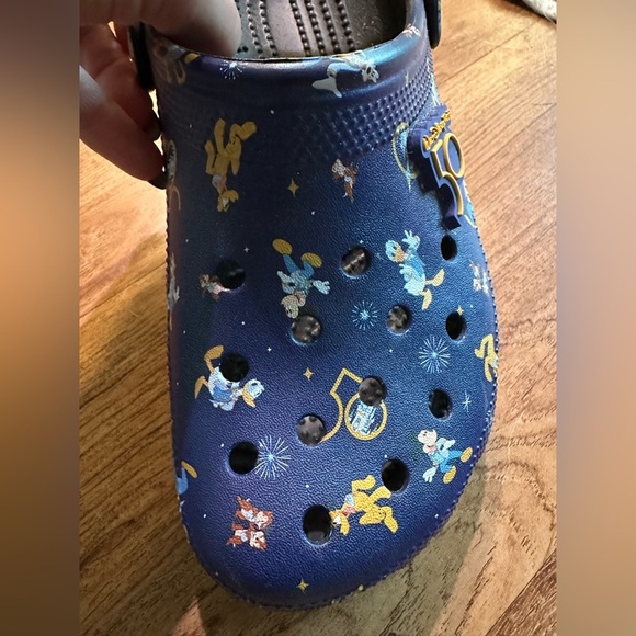 Disney Parks Magic Kingdoms 50th Anniversary Crocs. W/9 or M/7 EUC - Picture 4 of 8